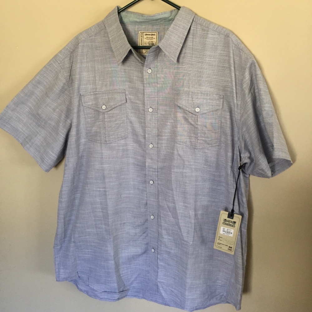 Blue Vintage Brand and Work Wear Blue Button Down